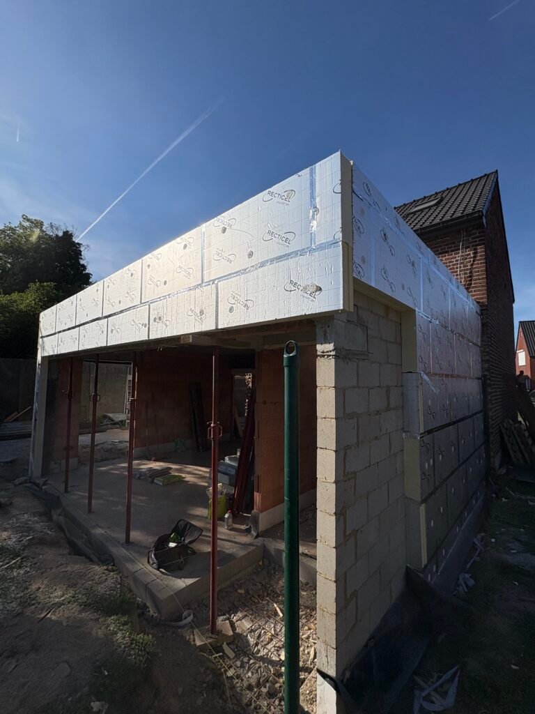 Nieuwbouw met isolatie