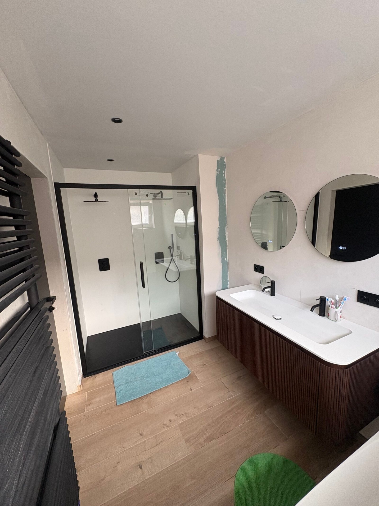 badkamer renovatie met douche